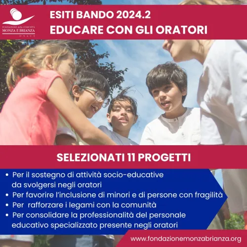 BANDO 2024.2 | EDUCARE CON GLI ORATORI