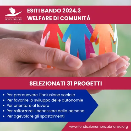 BANDO 2024.3 | WELFARE DI COMUNITÀ